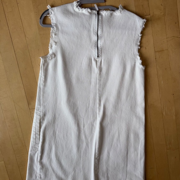 RD Style white denim dress, S, GL1308 - Picture 4 of 4